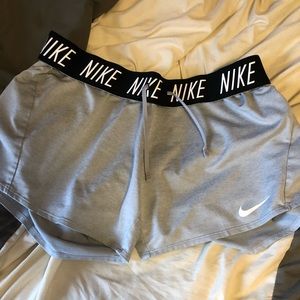 Womens Dri-Fit Grey Nike shorts
